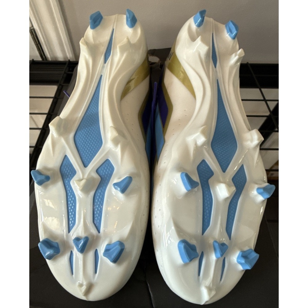 Adidas X Crazyfast League Messi Blue Gold Soccer Cleats Size 12 New In Box NiB - Picture 9 of 16